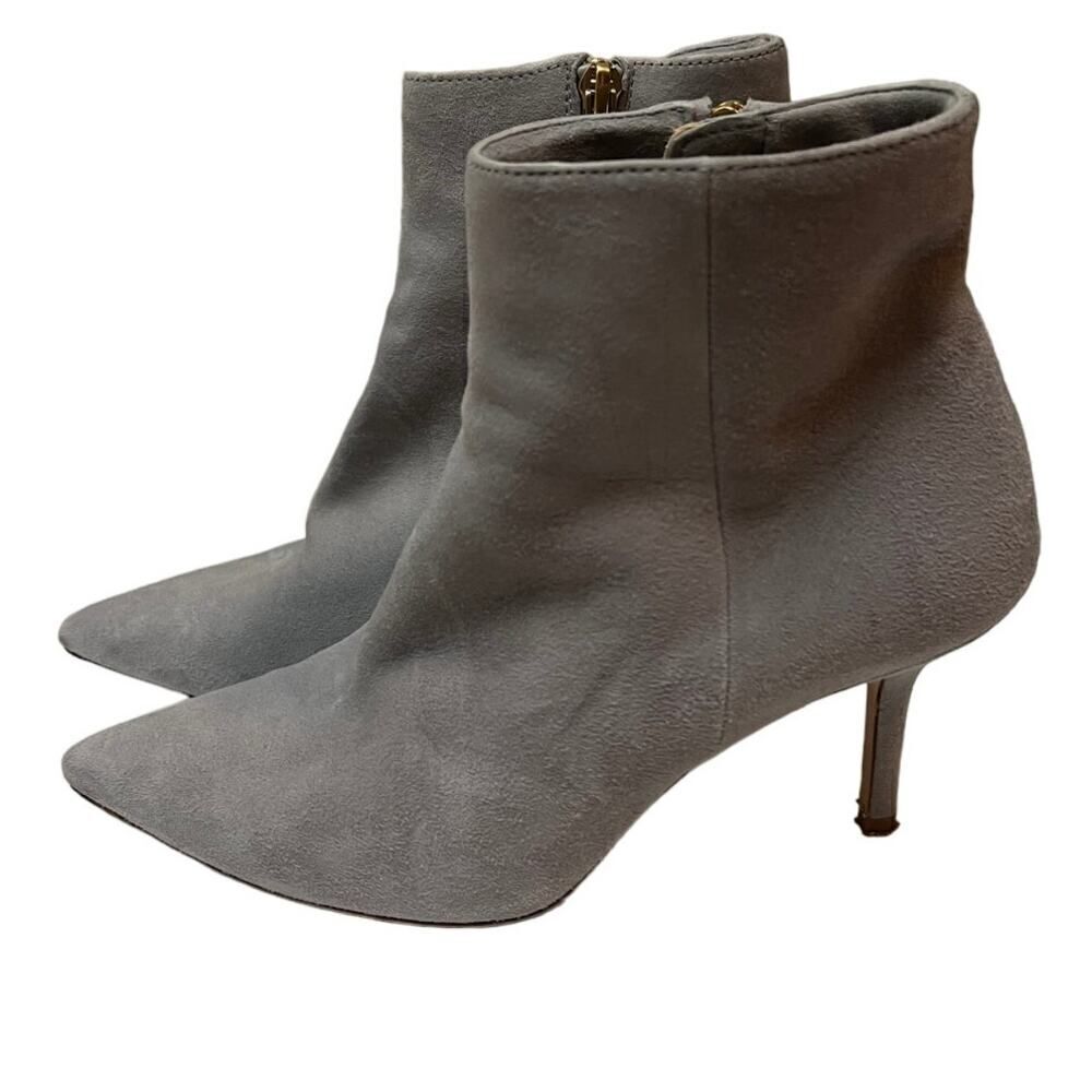 L'agence Aimee Grey Suede Ankle Booties Sz. 38.5 (US 8.5)
